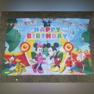 Mickey Mouse Clubhouse Birthday Party Backdrop #5, 3 x 5,Mickey Mouse